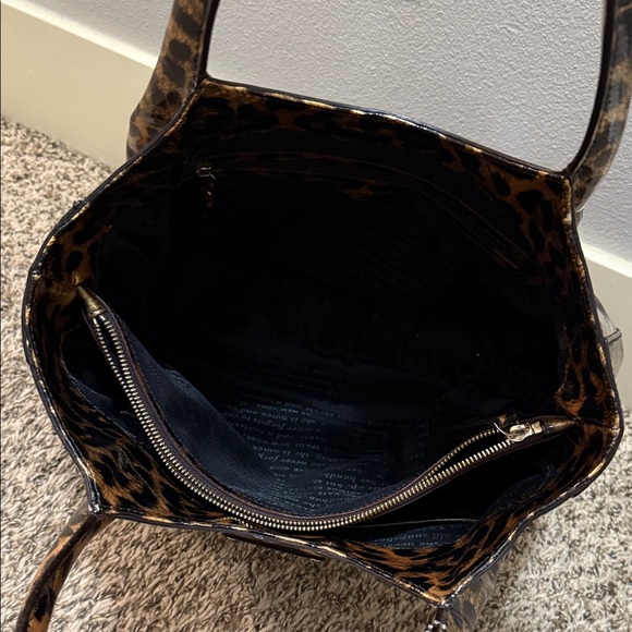Kate Spade ♠️ Animal Print Hobo Bag! EUC Patent Leather - Picture 7 of 16